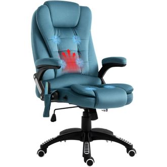 Vinsetto Vinsetto - Silla De Oficina Giratoria Con Masaje De 6 Puntos Funci&oacute;n Basculante Con Calefacci&oacute;n Altura Ajustable Respaldo Reclinable Y Mando A Distanc