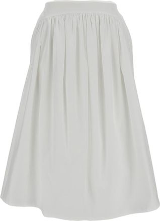 Simone Rocha White Basque Full Voluminous Mini Skirt