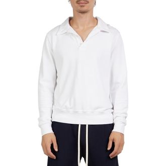 Les Tien Pique Tennis Polo in White at Nordstrom, Size Xx-Large