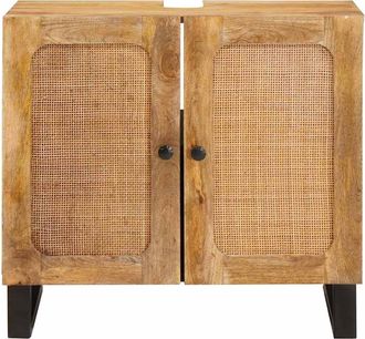 vidaXL Mueble De Lavabo Para Ba&ntilde;o Marr&oacute;n 62 X 33 X 58 Cm Vidaxl