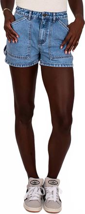 Billabong Leia Denim Patch Pocket Short In Soft Blue