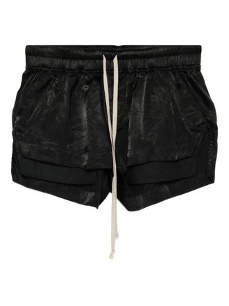 Rick Owens Fog shorts - women - Cupro/Polyester/Cotton - 44 - Black