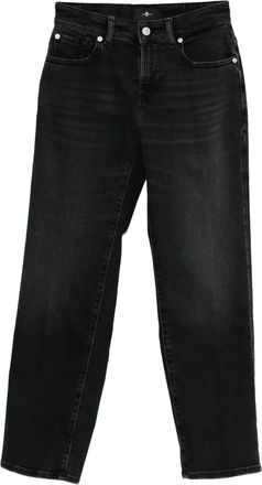 7 For All Mankind Jeans Calie Alla Caviglia Con Gamba Dritta-Donna