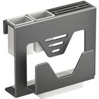 OEM Soporte Para Cuchillos De Acero Inoxidable 304 Con Estante Para Palillos - Organizador De Pared/escritorio Sin Necesidad De Taladrar Para Cubiertos, T