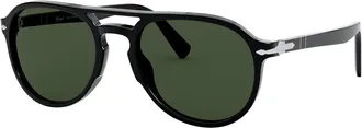 Persol Men & apos;s 55mm Double-Bridge Acetate Aviator Sunglasses