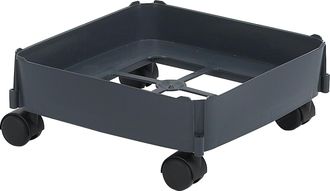 EKO Graf Carro De Transporte Para Contenedor Multiusos 90 L Gris Oscuro Ruedas Duras - Para Suelos Blandos