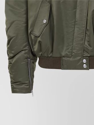 Celine gathered cropped bomber jacket