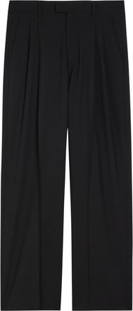 ARMARIUM Giorgia Pleated Wide-leg Wool Trousers - Black - 38 (UK6 / XS)
