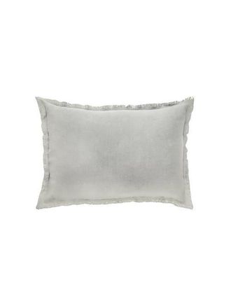 Anaya with Love Fringe Soft Linen Pillow Cover Only in Grey at Nordstrom, Size 20X20