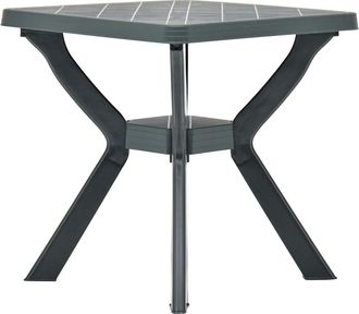 vidaXL Mesa Bistro De Pl&aacute;stico Verde 70x70x72 Cm Vidaxl