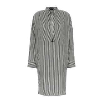 Tom Ford Shirt Dresses, female, Multicolor, Size: 2XS Striped Silk Tunic Dress