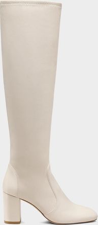 Stuart Weitzman 75mm Lucie Leather Knee-High Boots