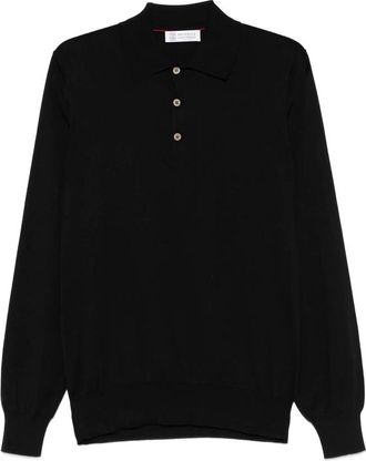 Brunello Cucinelli Long-sleeve Polo Shirt