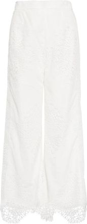 Evarae Vida wide-leg trousers - women - Rayon/Cotton - 8 - White