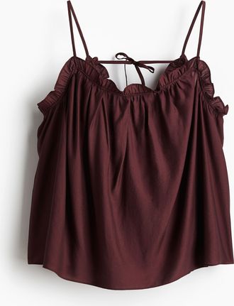 H&M Trägertop mit Volantbesatz - Red