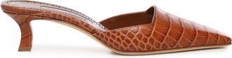 Manolo Blahnik Moiramu Leather Mules
