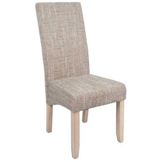 Demeyere Pack 2 Sillas De Sal&oacute;n Comedor Estilo Contempor&aacute;neo En Colort Arena Tapizadas 108x47x62 Cm