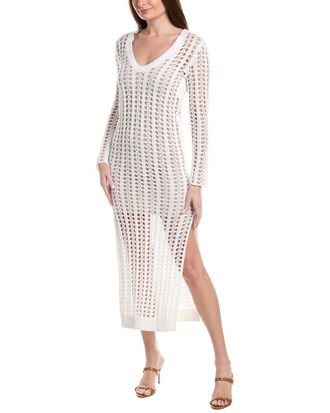 Brunello Cucinelli Knit Linen & Silk-Blend Sweaterdress