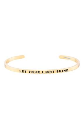 Mantra Let Your Light Shine bracelet in Yellow Gold at Nordstrom