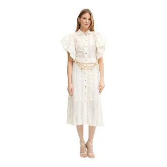 Fracomina Abito chemisier - - Dresses - Donna - Bianco - S