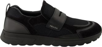 Prada Prax Sneakers - Heren - Sneakers - Zwart - 41 1/2 EU - Leer - Schoenen