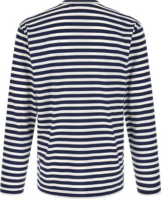 Comme Des Gar&ccedil;ons Striped Cotton T-Shirt - Navy