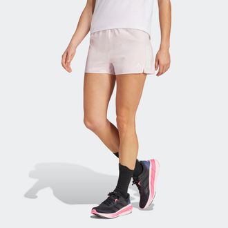 adidas Laufshorts ADIDAS PERFORMANCE OTR B SHORT, Damen, Gr. L, N-Gr, pink (clear pink), Obermaterial: 100% Polyester, Hosen Laufshorts