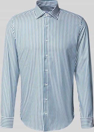 Seidensticker Slim Fit Business-Hemd mit Knopfleiste in Petrol, Größe 38