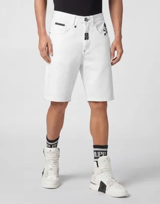 Philipp Plein Denim Formentera Shorts Basics Men in Summersnow at Nordstrom, Size 34