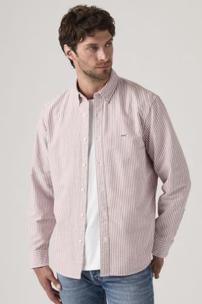 Levi's Camicia Authentic button-down - Uomo - 2XL - Marrone / Waylon Stripe Russet Brown