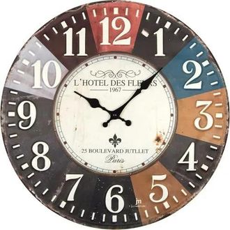 LOWELL Reloj De Pared Lowell Trendy Gris Moderno Y Contempor&aacute;neo