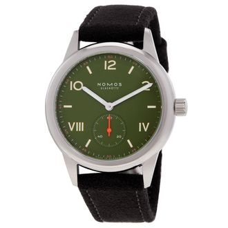 NOMOS Glash&uuml;tte Club Campus Olive Hand Wind Mens Watch 707.GB