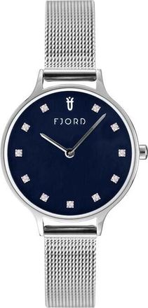 Fjord Gyda Quartz Blue Dial Ladies Watch FJ-6054-44