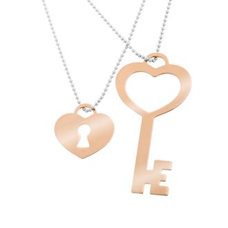 Orphelia Izabella Dames 925 Sterling Zilveren Halsketting - Zilver/Roze ZK-7185