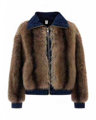Liu Jo Denim Faux Fur Short Jacket
