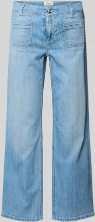 Cambio Wide Leg Jeans aus Baumwoll-Mix Modell TESS in Jeansblau, Gr&ouml;&szlig;e 32