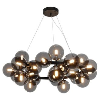 Maytoni H&auml;ngelampe Dallas Grey/Schwarz, 25-flammig &oslash; 69 cm