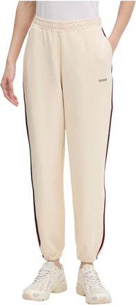 Guess Dames, Broeken, Beige, Maat: L Katoen