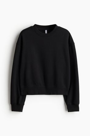 H&M Sweatshirt in Loose Fit - Schwarz