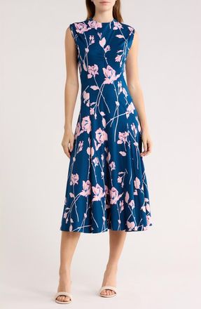 Diane Von F&uuml;rstenberg Leora Floral Sleeveless Dress in Final Act Floral Blush Pink at Nordstrom Rack, Size Xx-Small
