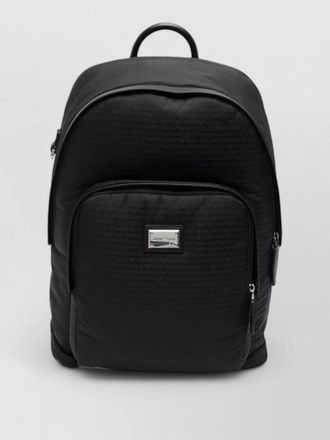 Emporio Armani technical backpack structured design zip pocket