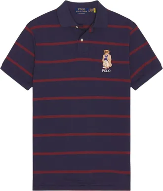 Ralph Lauren Navy Blue Striped Polo