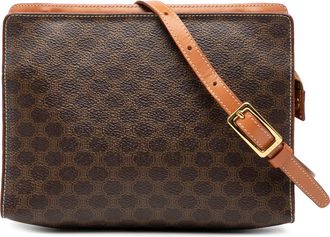 Celine Tweedehands Macadam Gecoate Canvas Schoudertas