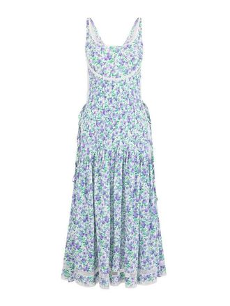 Paco Rabanne Floral Midi Dress