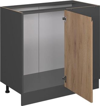 Vicco Mobile ad angolo cucina R-Line, Quercia dorata, 86 cm Forma a j, senza piano di lavoro Vicco