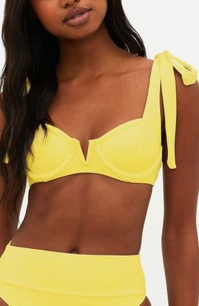 Beach Riot Blair Underwire Bikini Top in Lemon Yellow at Nordstrom Rack, Size Small