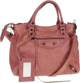 Balenciaga Pre-owned Handbags, female, Pink, Size: ONE SIZE Pre-owned Vintage Handbag