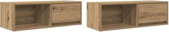 vidaXL Vidaxl - tv Cabinets 2 pcs Artisan Oak 80x31x25.5 cm Engineered Wood