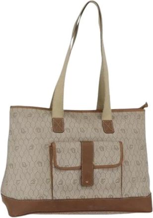 Dior Pre-owned Vintage Plastic Tote Bag - Dames - Vintage Shopper - Beige - ONE Size - Leer - Vintage