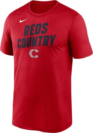Nike Cincinnati Reds City Connect Team Phrase Script Nike Mens Dri-FIT MLB T-Shirt in Red | NKGK62QRED-TG9